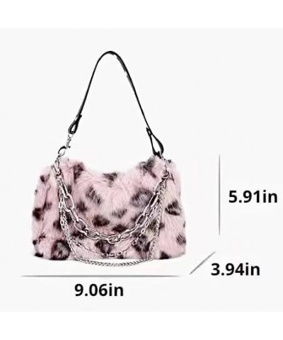 Cute Fluffy Bag Furry Crossbody Bag Purse Handbags Fluffy Shoulder Bag for Women Girls School Office Travel Essentials Khaki ...