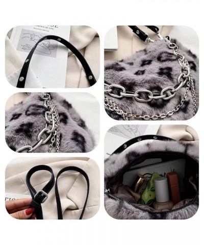 Cute Fluffy Bag Furry Crossbody Bag Purse Handbags Fluffy Shoulder Bag for Women Girls School Office Travel Essentials Khaki ...