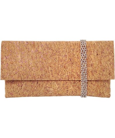 Metallic Cork Clutch Fuchsia $15.38 Clutches