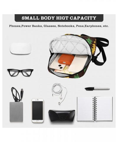 Small Crossbody Bag Men Women,Adjustable Crossbody Bag with Zipper Multi229 $9.90 Crossbody Bags