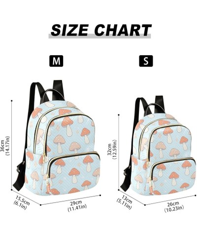 Cute Cartoon Little Mushrooms Mini Backpack Purse for Women, Travel Backpack Fashion Backpack Handbag Shoulder Bag Small Casu...