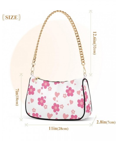 Women Shoulder Bag Spotted Flowers Pattern Lightweight Clutch Handbags Casual Tote Handbags $15.00 Totes