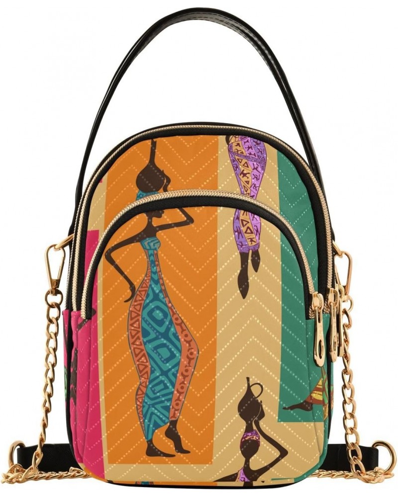 African Women with Vases Crossbody Bags for Women Travel Crossbody Bags Side Bag with Chain Strap for Gifts $12.74 Crossbody ...