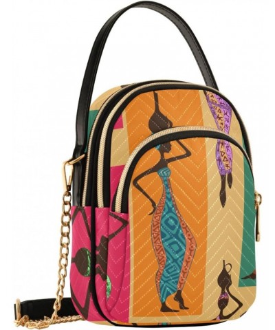 African Women with Vases Crossbody Bags for Women Travel Crossbody Bags Side Bag with Chain Strap for Gifts $12.74 Crossbody ...