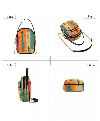 African Women with Vases Crossbody Bags for Women Travel Crossbody Bags Side Bag with Chain Strap for Gifts $12.74 Crossbody ...