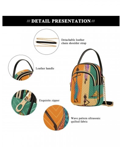 African Women with Vases Crossbody Bags for Women Travel Crossbody Bags Side Bag with Chain Strap for Gifts $12.74 Crossbody ...