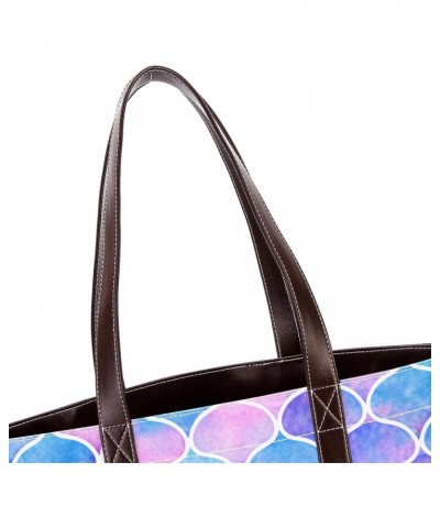 The Tote Bag For Women,Tote Bag With Zipper,Canvas Tote Bag,Bright Scales Shapes Abstract Handbags $23.38 Totes