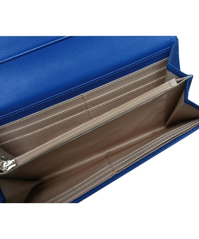 Women's Soft Genuine Luxury Leather Clutch Wallet Card Holder Purse, Pink (blue) blue $25.30 Wallets