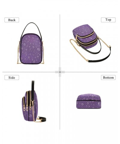 Game Console Icons Crossbody Bags for Women Small Chain Bags with Leather Handle Purple Water Drops $12.31 Shoulder Bags