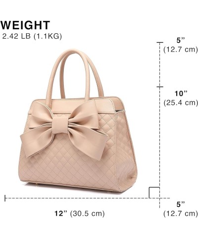 Purses for Women, Bow Quilted Handbags Purse, Vintage Faux Leather Crossbody Bags for Women w/Chain Strap, H1048 Pink $25.84 ...