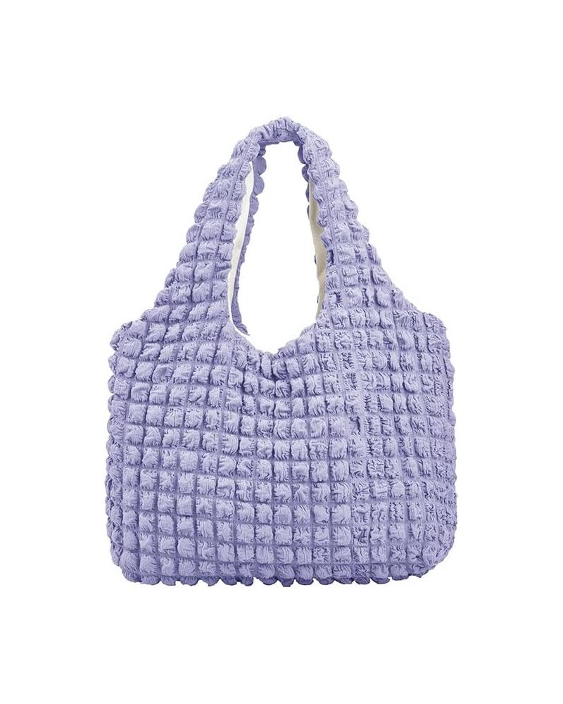 Bubble Hobo Bags for Women Bubble Tote Bag Cloud Shoulder Bag Hobo Bag Casual Purses Satchel Work Bag Dark Purple $20.99 Totes