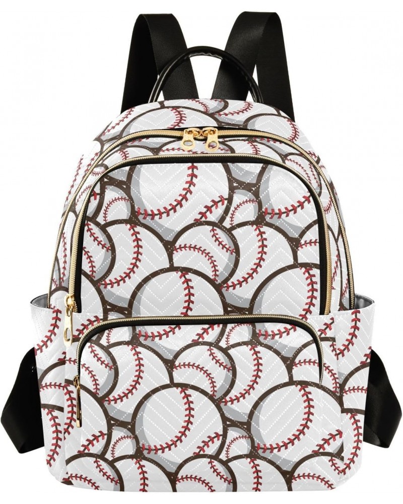 Baseball Soccer Fashion Backpack Purse for Women Multipurpose Casual Daypack with Multi Pockets & Secured Zipper Stylish Back...