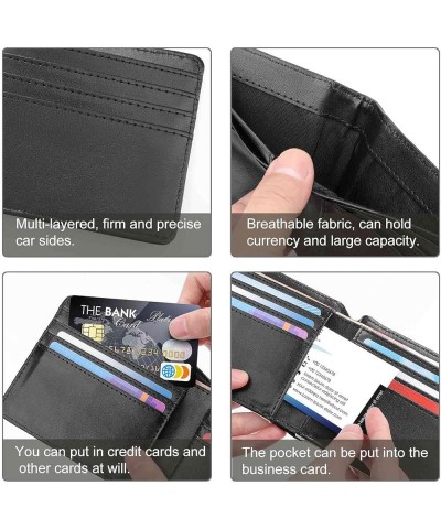 PU Leather Bifold Wallet Coin Purse Soft Stylish Credit Pass Case Card-Holder for Boy Girl Men Woman Money Storage Multi 15 $...