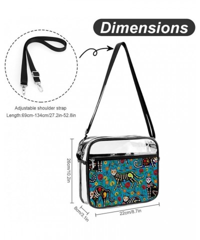 Women's Clear Crossbody Bag Fashion Shoulder Bag Purse With Adjustable Strap Color205 $17.07 Totes