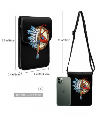 Adam And-The Ants Small Cell Phone Purse Female Cell Phone Purse Clutch Handbag Black $12.27 Crossbody Bags