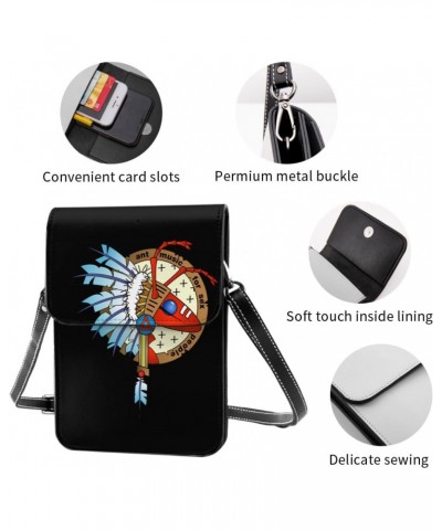 Adam And-The Ants Small Cell Phone Purse Female Cell Phone Purse Clutch Handbag Black $12.27 Crossbody Bags