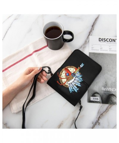 Adam And-The Ants Small Cell Phone Purse Female Cell Phone Purse Clutch Handbag Black $12.27 Crossbody Bags