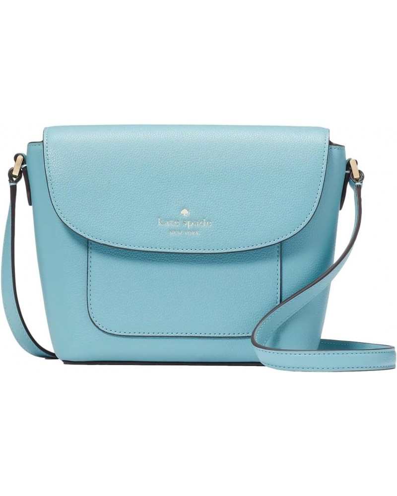 Women's Elise Pebbled Leather Crossbody Bag, Smoky Blue $44.61 Crossbody Bags