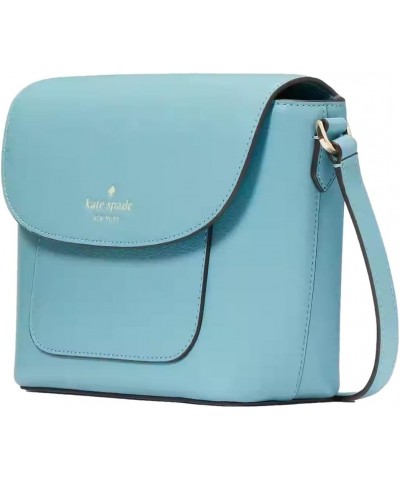 Women's Elise Pebbled Leather Crossbody Bag, Smoky Blue $44.61 Crossbody Bags