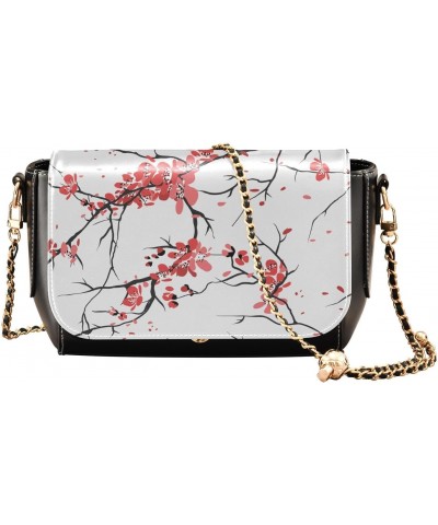 Cherry Flowers Tree Crossbody bags for Women Small Crossbody Purses with Adjustable Strap Cell Phone Purse Cross Body Bag for...