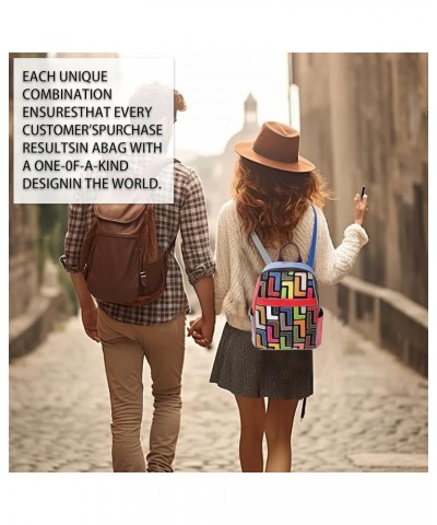 Handmade Cowhide Multi Color Block Random Splicing Unique Style Backpack, Daily work and Travel (9809) 491 $30.95 Backpacks