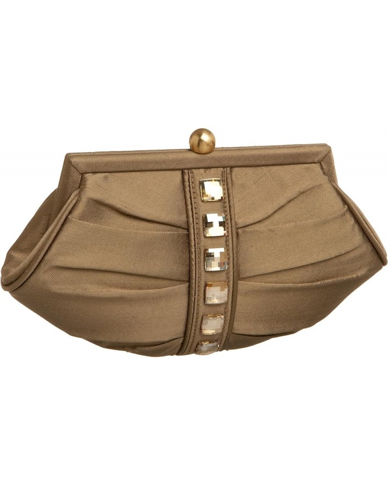 Milan Medium Clutch Gold $50.14 Evening Bags