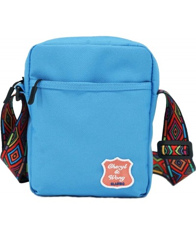 Small Water Resistance Passport Phone Wallet Purse Crossbody Shoulder Mini Messenger Satchel Neck Pouch Bag Blue $7.19 Crossb...