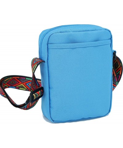 Small Water Resistance Passport Phone Wallet Purse Crossbody Shoulder Mini Messenger Satchel Neck Pouch Bag Blue $7.19 Crossb...