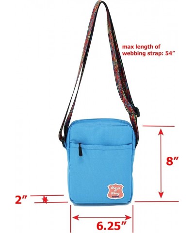 Small Water Resistance Passport Phone Wallet Purse Crossbody Shoulder Mini Messenger Satchel Neck Pouch Bag Blue $7.19 Crossb...