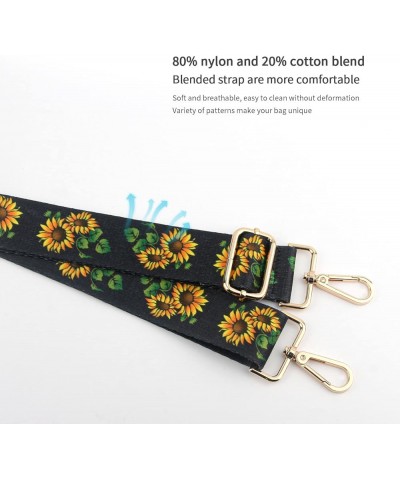 Replacement Purse Strap,Wide Adjustable Crossbody Straps for Handbags Sunflower $9.00 Crossbody Bags