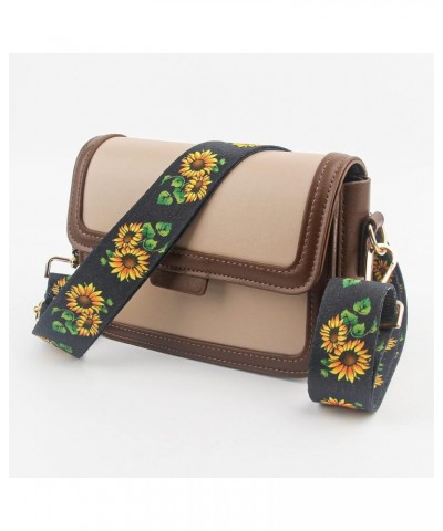 Replacement Purse Strap,Wide Adjustable Crossbody Straps for Handbags Sunflower $9.00 Crossbody Bags