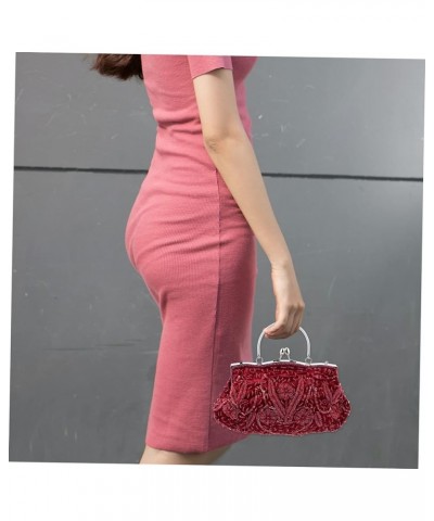 1pc Dinner Bag Banquet Purse Shopping Bag Gold Clutch Bag Women Handbag Bride Bag Tote Evening Handbags Red $15.19 Totes