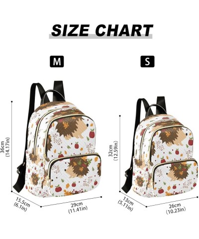 Mushroom Leaf Fruit White Women Backpack Purse Ladies Fashion Shoulder Bag Daypack Travel Bag 7.5L Small $16.11 Backpacks