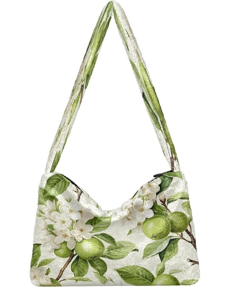 Green Fresh Fruit on Natural Branch Womans Shoulder Bag, Hand Bag for Ladies, Womens Outdoor Bag Green Fresh Fruit on Natural...