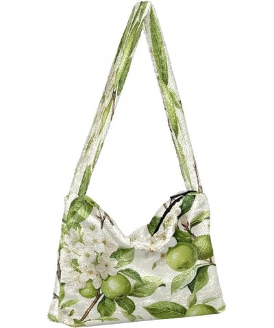 Green Fresh Fruit on Natural Branch Womans Shoulder Bag, Hand Bag for Ladies, Womens Outdoor Bag Green Fresh Fruit on Natural...