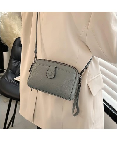 Genuine Leather Crossbody Bag for Women Small Size Handbag Mobile Phone Cluth Purse Purple $26.37 Totes