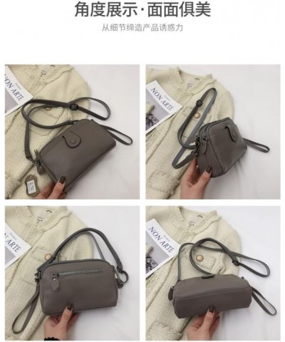 Genuine Leather Crossbody Bag for Women Small Size Handbag Mobile Phone Cluth Purse Purple $26.37 Totes