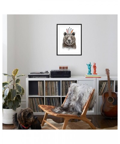 Stretched Canvas Print Festival Bear by Balazs Solti, 24x32 18" x 24" Black Frame $60.30 Handbags