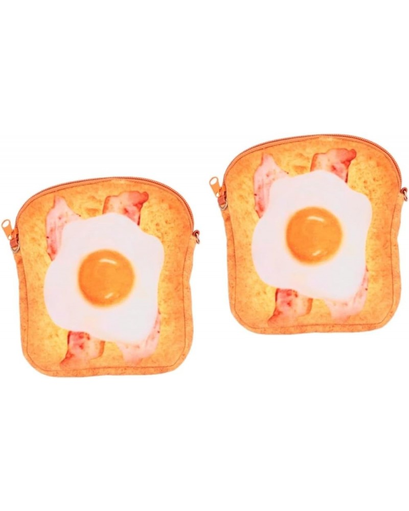 2 Pcs Toast Messenger Bag Children Coin Purse Bread Crossbody Bag Kids Chain Handbag Plush Wallet Toast Yellowx2pcs $11.84 Wa...