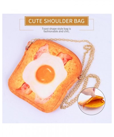 2 Pcs Toast Messenger Bag Children Coin Purse Bread Crossbody Bag Kids Chain Handbag Plush Wallet Toast Yellowx2pcs $11.84 Wa...