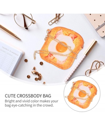 2 Pcs Toast Messenger Bag Children Coin Purse Bread Crossbody Bag Kids Chain Handbag Plush Wallet Toast Yellowx2pcs $11.84 Wa...