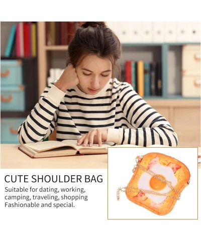 2 Pcs Toast Messenger Bag Children Coin Purse Bread Crossbody Bag Kids Chain Handbag Plush Wallet Toast Yellowx2pcs $11.84 Wa...