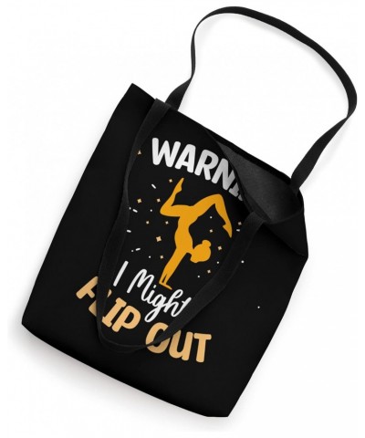 Warning I Might Flip Out - Cheerleading Funny Cheerleader Tote Bag $11.11 Totes