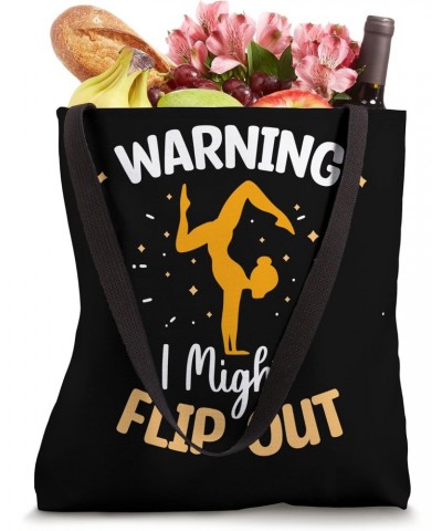 Warning I Might Flip Out - Cheerleading Funny Cheerleader Tote Bag $11.11 Totes