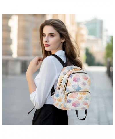 Cartoon Colorful Clouds Fashion Backpack Purse for Women, Casual Daypacks, Ladies Gift for Traveling Hiking Multicolor Medium...