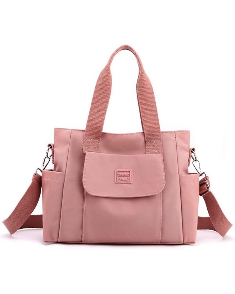 Women's Canvas Tote Bag Crossbody Satchel Bag Nylon Purse Shoulder Bag Hobo Bag Cute Large Size Casual Clutch A-pink $31.41 T...