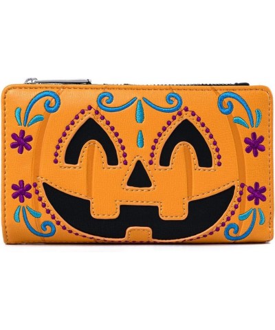 Halloween Pumpkin Flap Wallet $41.78 Wallets