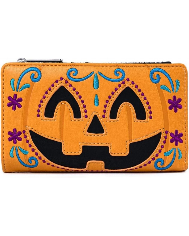 Halloween Pumpkin Flap Wallet $41.78 Wallets