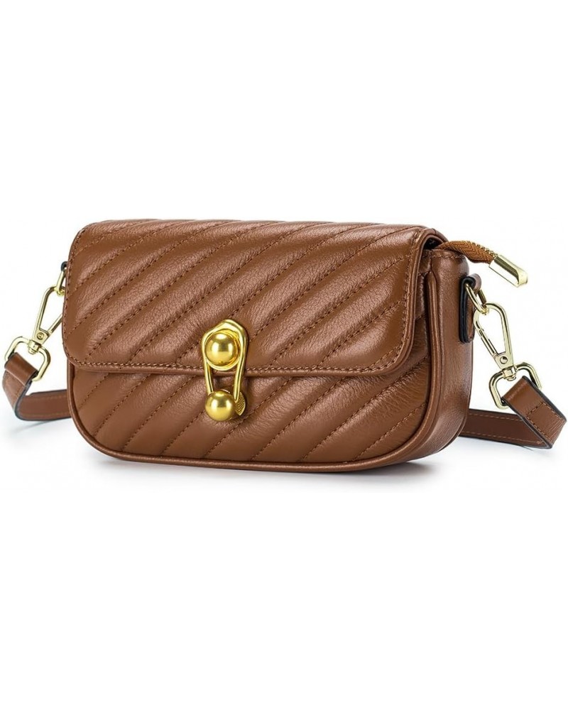 Light luxury leather crossbody bag (Earthy yellow) Earthy Yellow $35.99 Totes