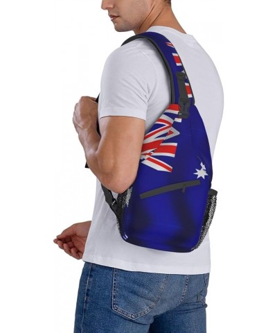 German Flag Print Sling Bag Crossbody Backpack Sling Backpack Shoulder Bag For Women Men Cycling Hiking Travel Australian Fla...